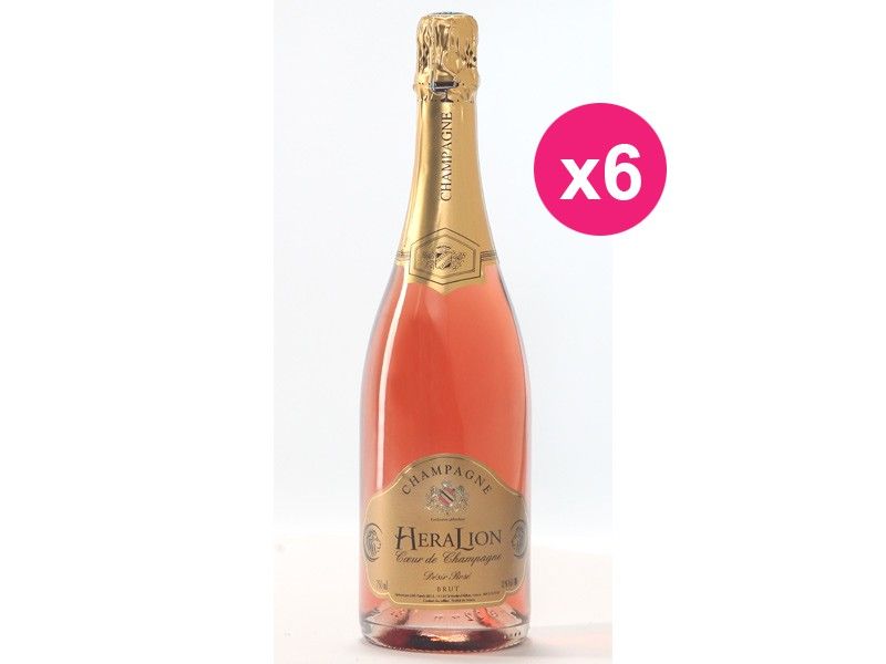 Champagne HeraLion Désir Rosé Brut (Carton de 6)