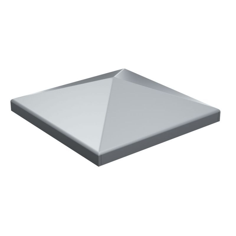 Chapeau de pilier en tôle brute à peindre 6 x 6 cm