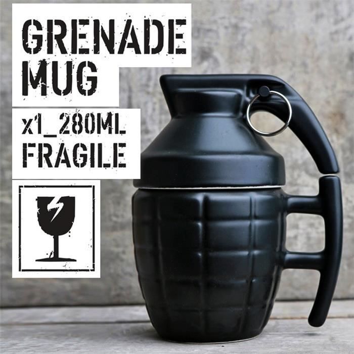 3D Creative Coupe Céramique Grenade tasse avec couvercle café tasse de thé drôle Cadeau
