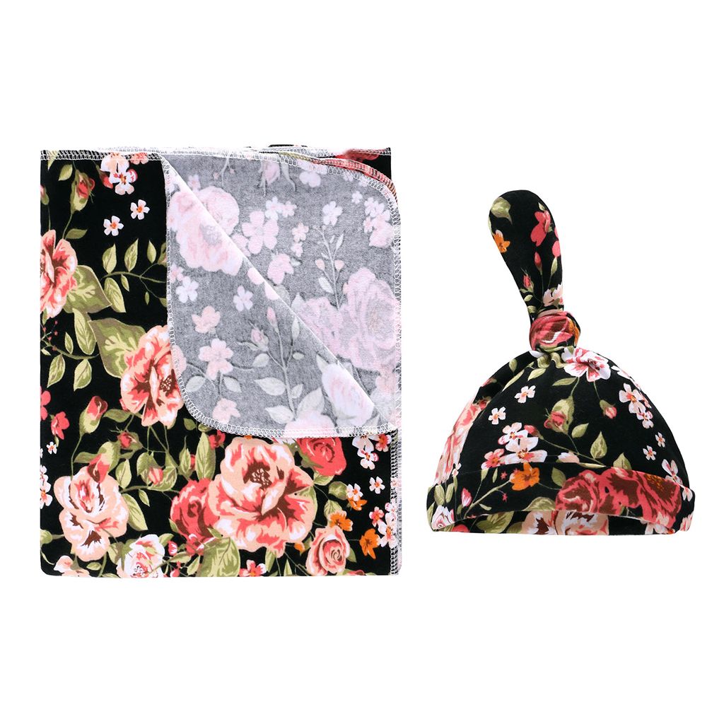 Couverture Gigoteuse Chaud Hiver Bébé Fille Garçon Nids d'Ange avec Chapeau Noir