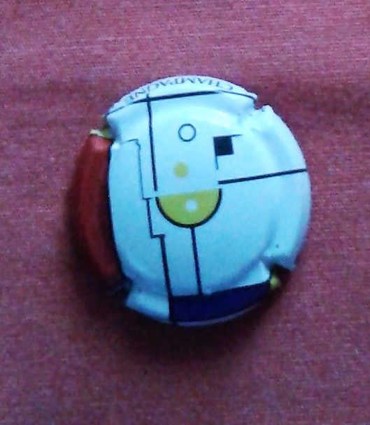 Détails sur Capsule de champagne générique coupe de champagne style design