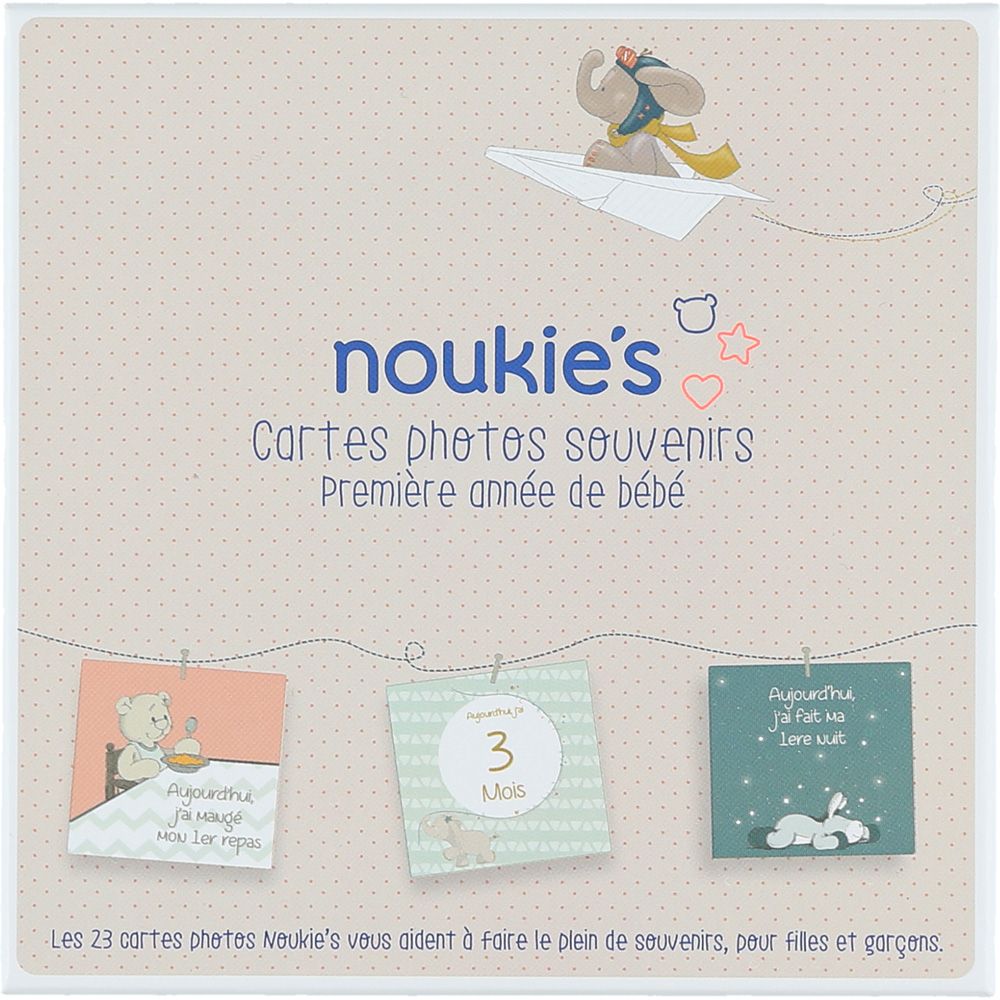 Cartes photos souvenirs première année de bébé