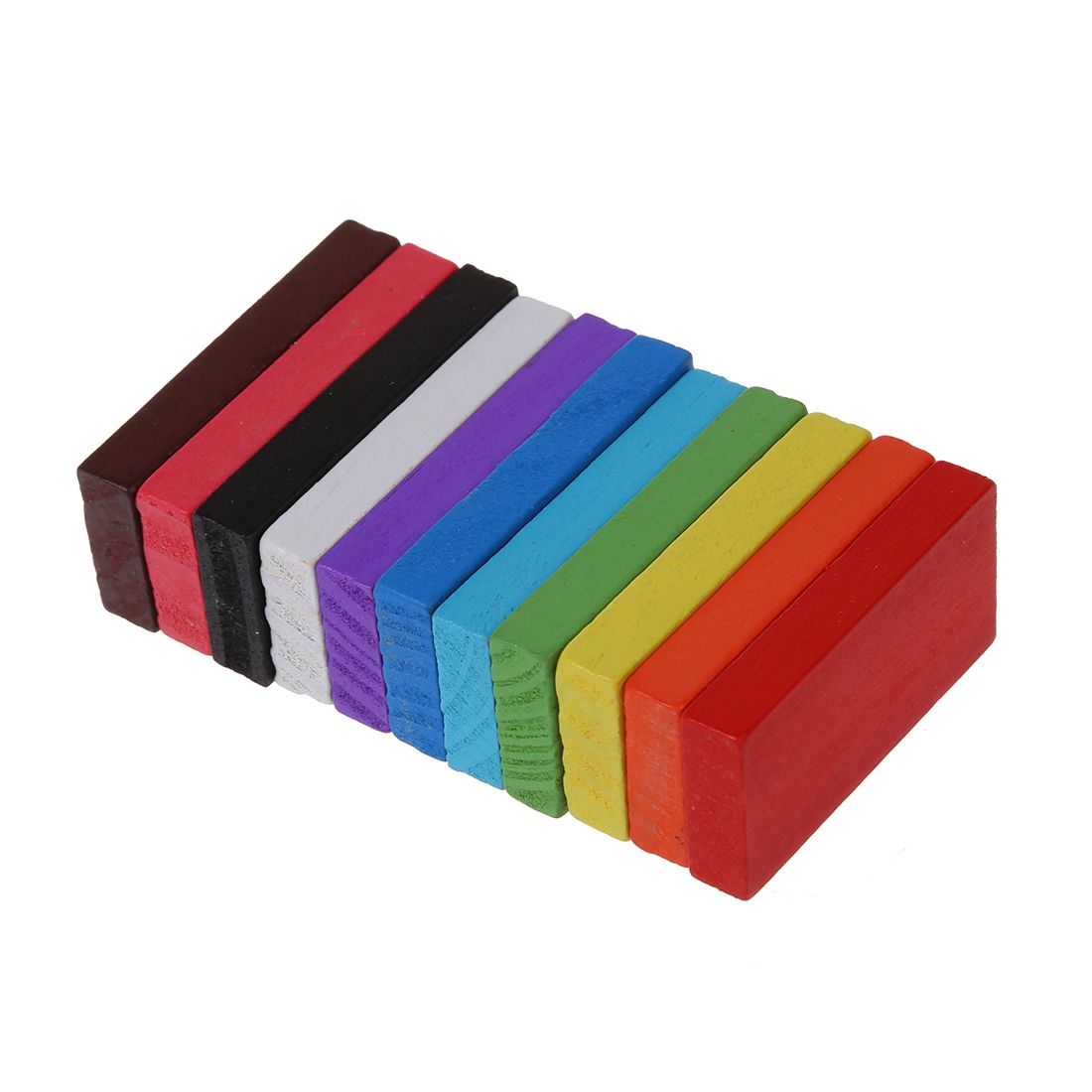 Mvi Lot De 120 Jouets De Jeu De Domino En Bois Pour Enfants