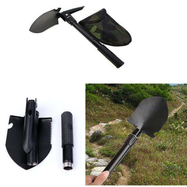 Mini Pelle Pliante Multifonctionnelle Amovible pour Camping Sauvage de Survie