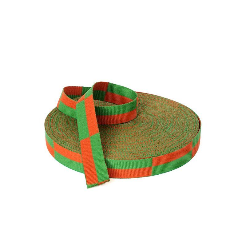 Rouleaux ceinture Karate 50 metres couleurs au choix Orange / Vert