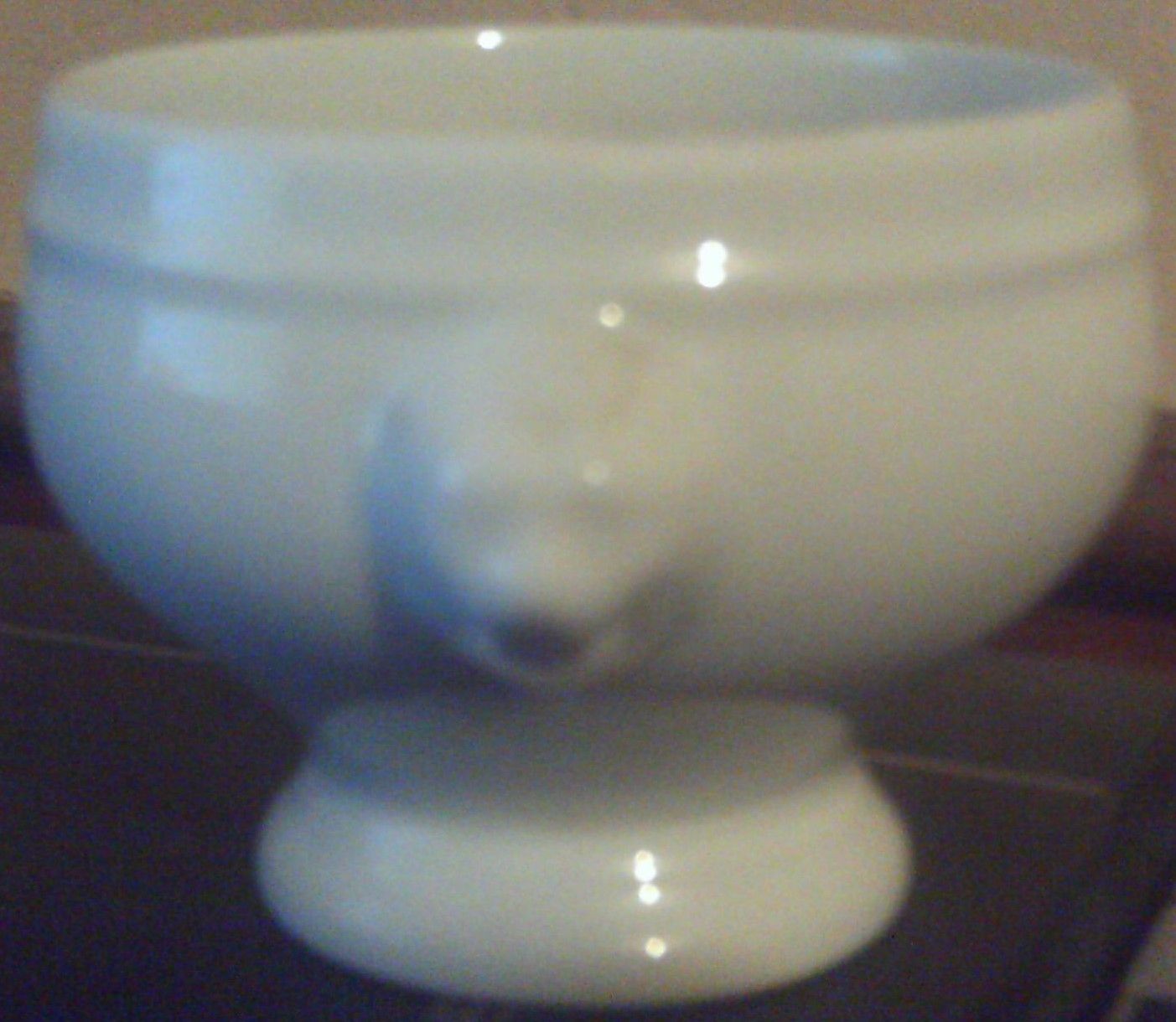 Bol A Soupe / A Gratin - Tête De Lion - Porcelaine De Limoges