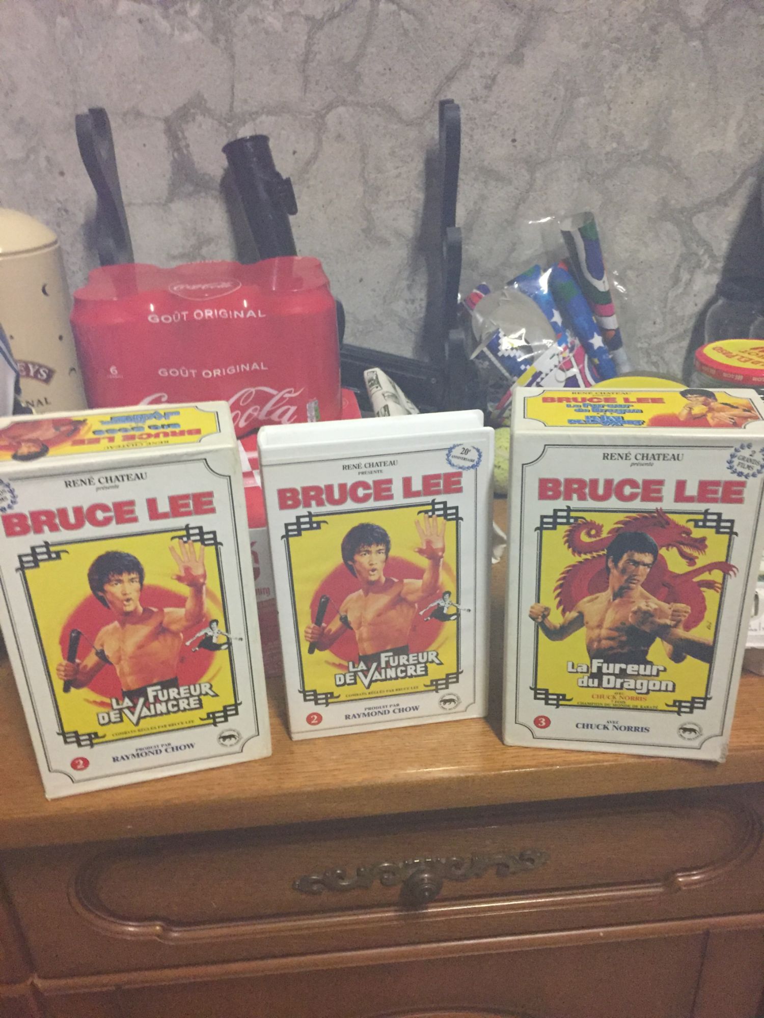 Bruce Lee Collection - Coffret Carton 3 Vhs - BIG BOSS LA FUREUR DU DRAGON LE JEU DE LA MORT