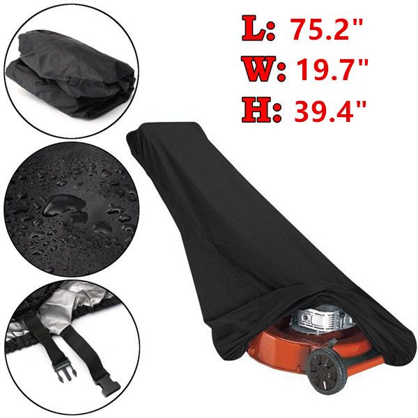 Housse de Tondeuse à Gazon imperméable à l'eau et à la poussière en Polyester (75.2*19.7*39.4")