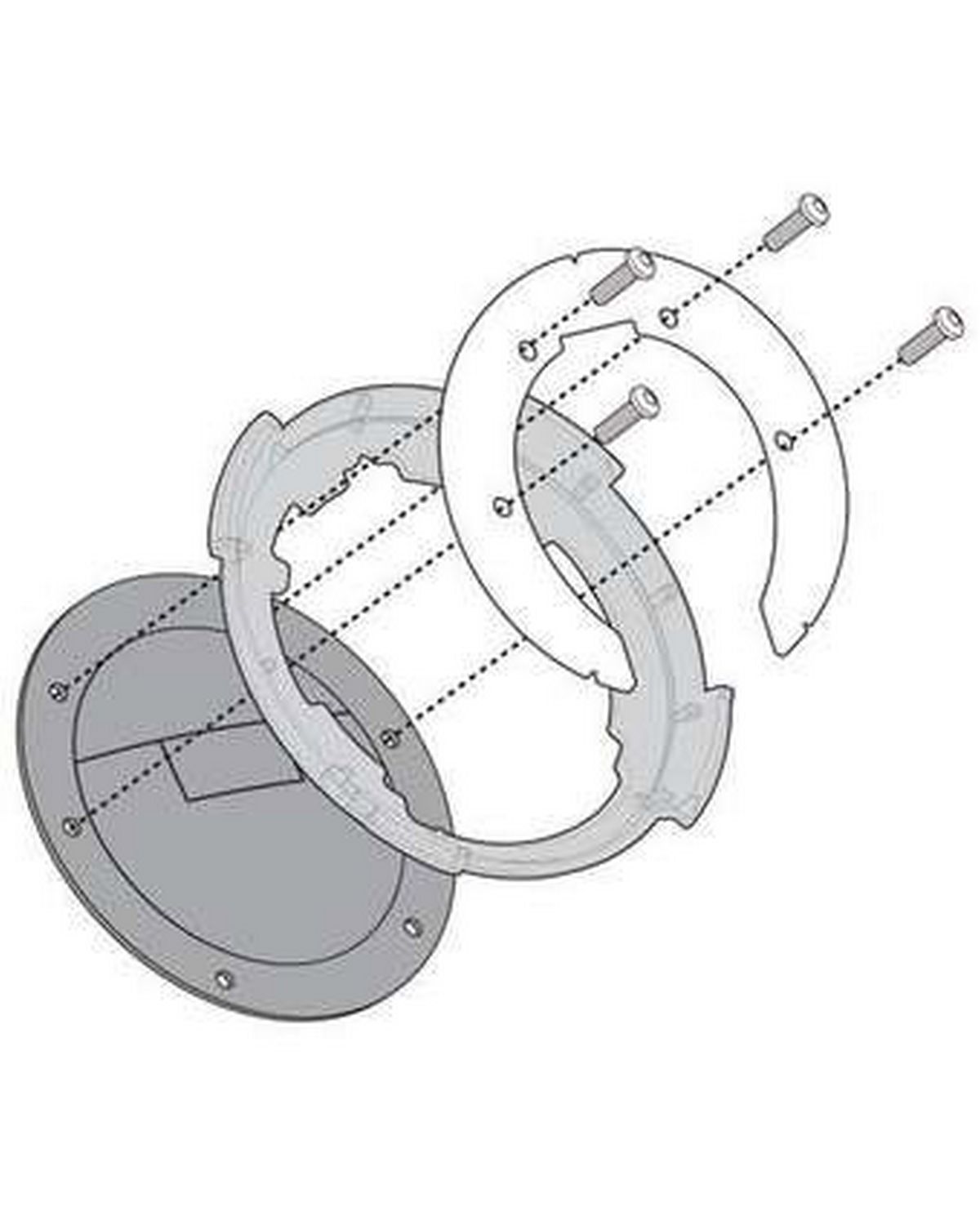 Sacoche GIVI Fixation Easy-Lock BF23 Yamaha MT09 Tracer