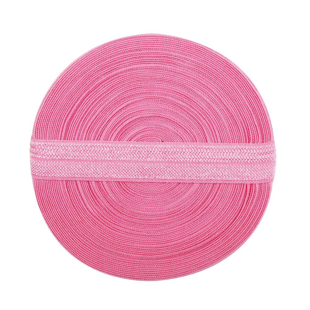 10Y couleur unie pas cher brillant pli sur élastique FOE Spandex bande enfants cheveux cravate bandeau robe dentelle - Type 156