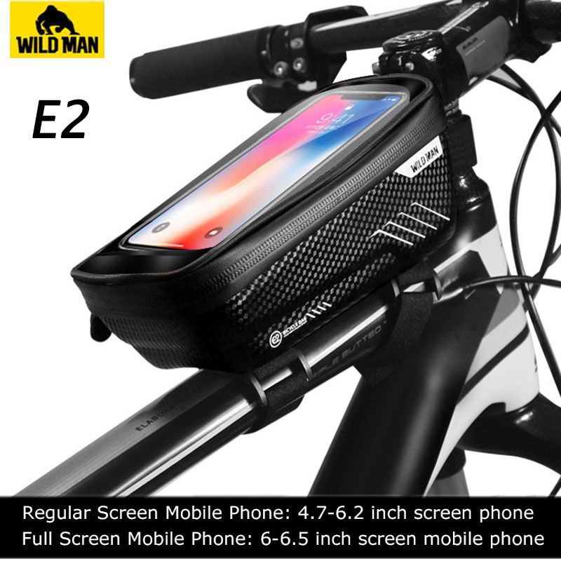 Sauvage homme sac haut vélo Tube sac étanche à la pluie vélo guidon sac coquille dure vélo sacs vt - Modèle: e2Black - HTBBZXCBA09666