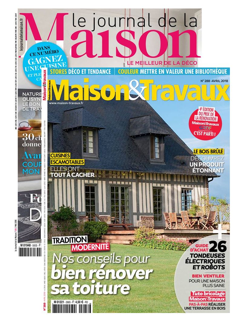 Le Journal de la Maison + Maison & Travaux - Abonnement 12 mois - 18 numéros