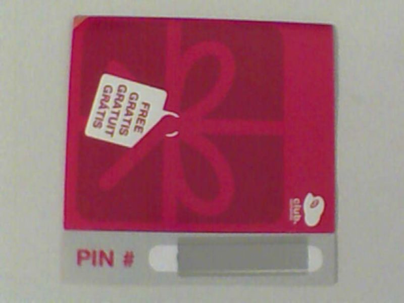 Carte Vip Club Nintendo Non Grattée Mario Golf World Tour 3ds