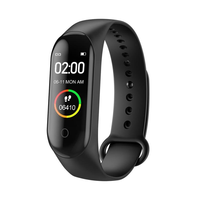 Montre Bracelet intelligent Bracelet pression artérielle fréquence cardiaque Fitness Tracker Bracelet - Modèle: Black - HTBJBQA06886