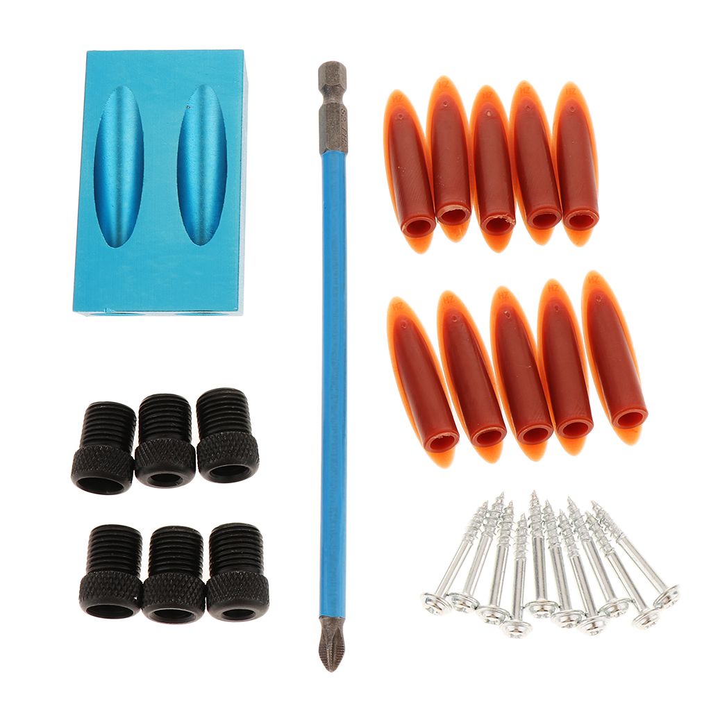 Kit Gabarit de Trou Poche Guide-mèche Outillage électroportatif 28 Set
