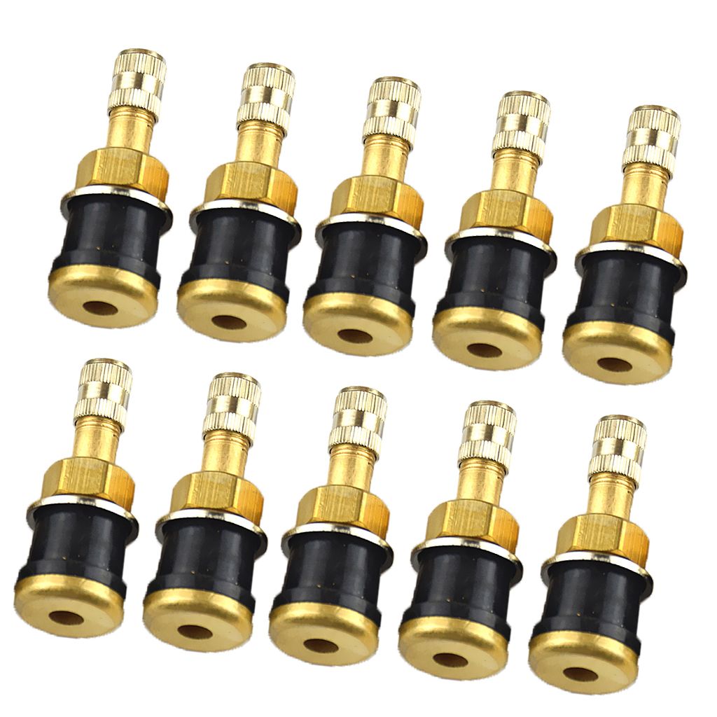 10pcs Tiges De Valve En Métal À Montage Extérieur TR501 Pour Tubeless 0.625 Pouce 15.9mm Trous De Jante Sur Pneus De Véhicules Standard