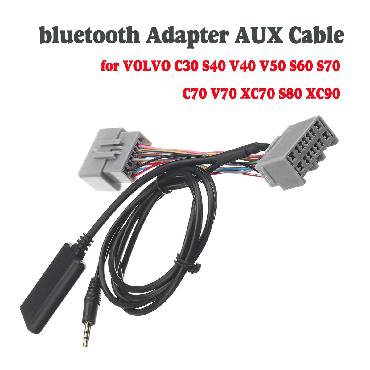 Adaptateur bluetooth voiture AUX Audio câble récepteur Radio pour VOLVO C S V XC 30 40 50 60 70 80 90 Kit Bluetooth pour voiture