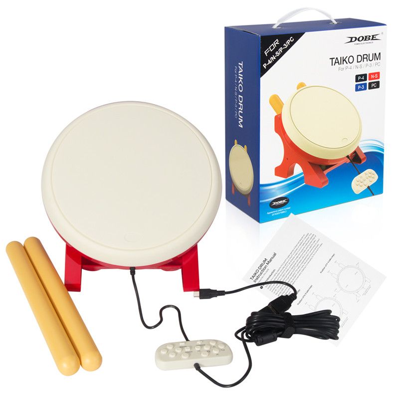 Pour Nintendo Switch Taiko Drum Master - Compatible Nintendo Switch / PS4 / PS3 / PC - Accessoires de jeu pour Nintendo Switch NS
