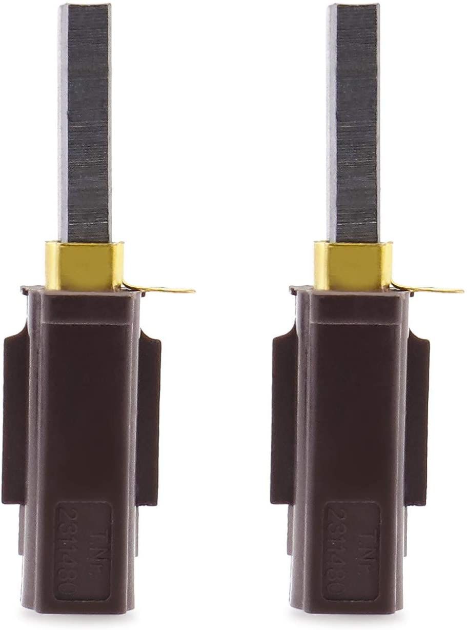 Kit 2 Balais de Charbons 28mm * 11mm * 6mm Aspirateur 2311480 333261 33326-1