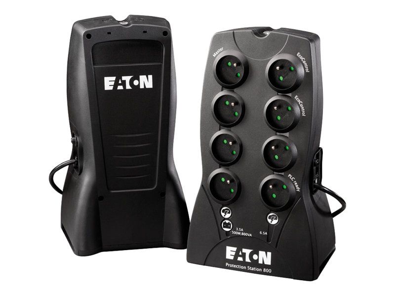 Eaton Protection Station 800 - Onduleur - 500 Watt - 800 VA - USB - connecteurs de sortie : 8 - France
