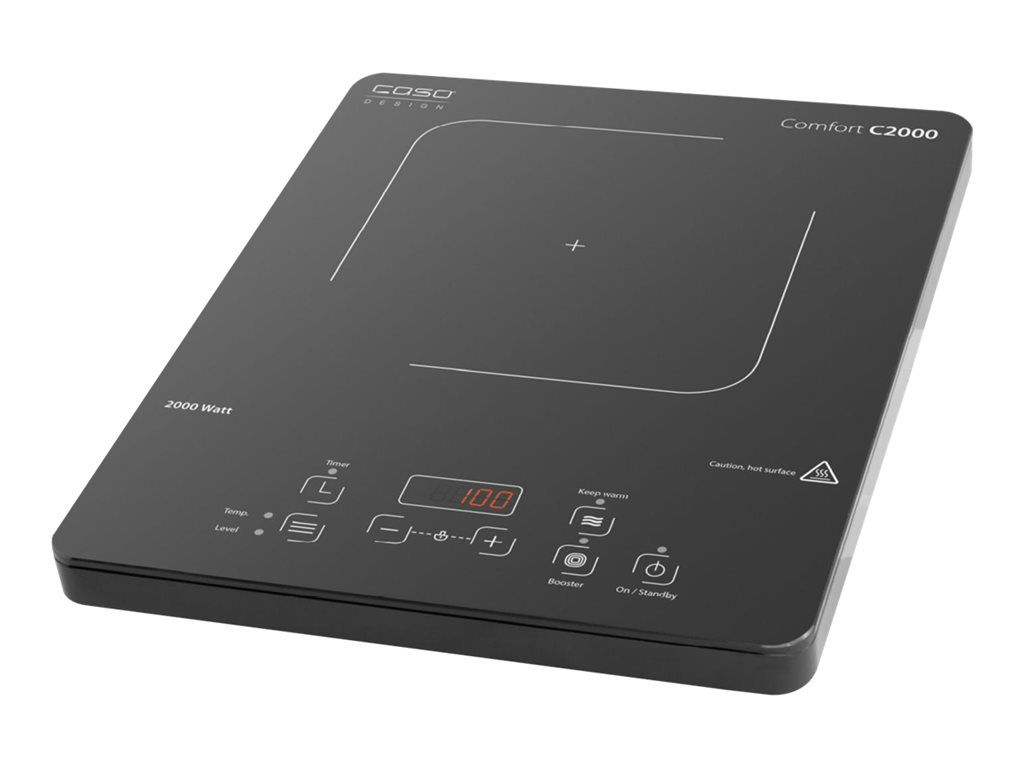 CASO Design Comfort C 2000 - Plaque chauffante à induction - 2 kWatt - noir