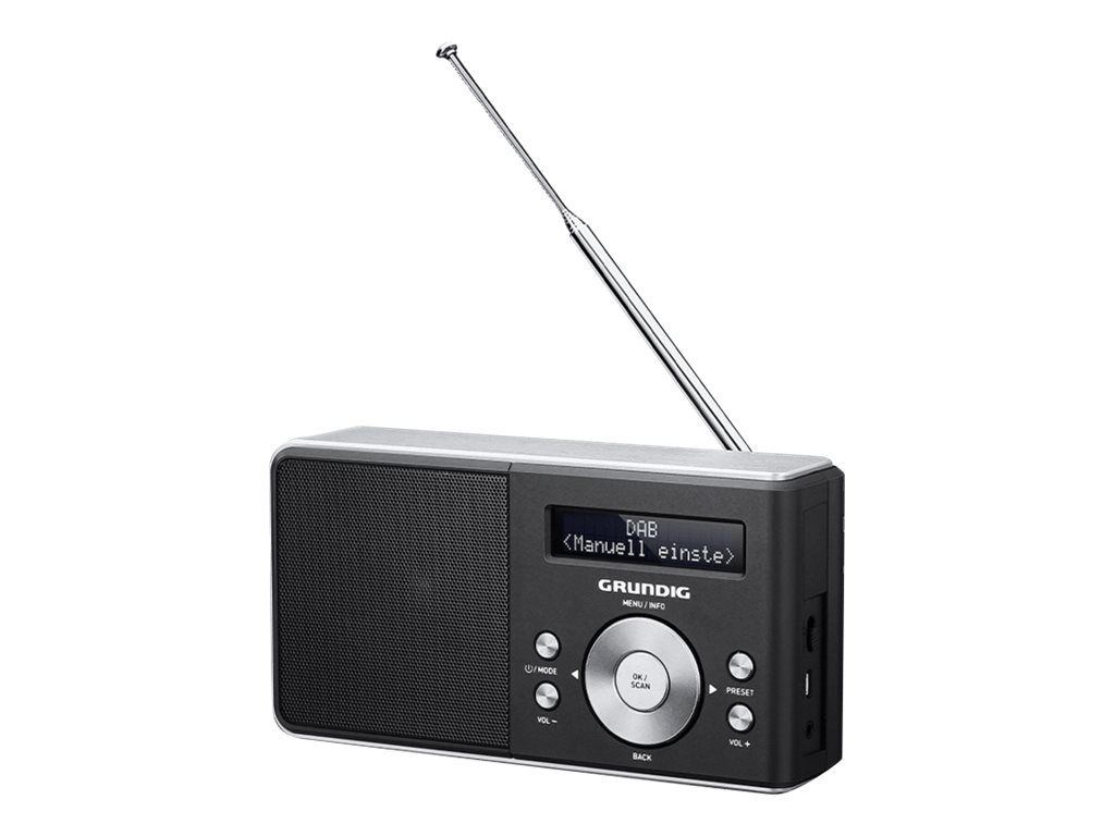 Grundig MUSIC 50 DABB - Radio portative DAB - 1 Watt - noir et argent