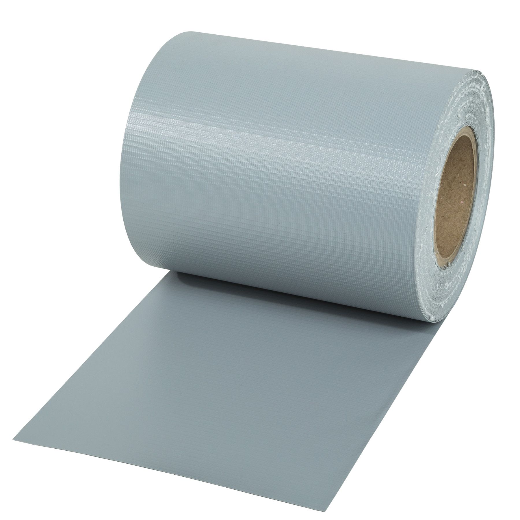 TECTAKE Brise Vue, Brise Vent, Film Anti Regards PVC en Rouleau de 70 m x 19 cm pour Clôture + Fixations Gris