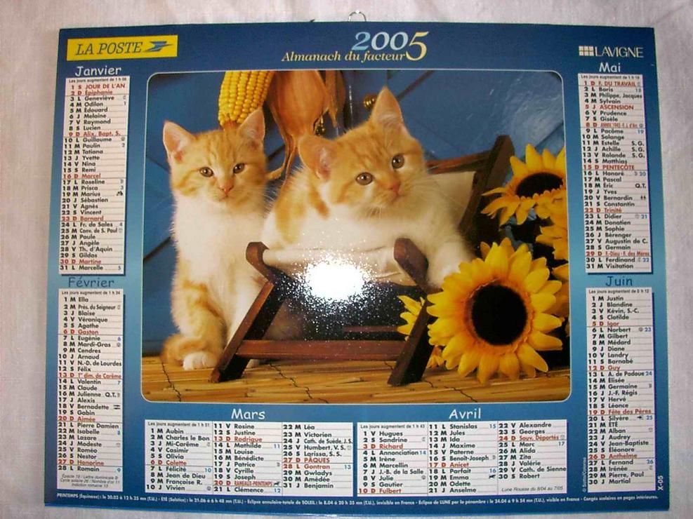almanach facteur 2005 N° année 2005 : almanach du facteur 2005