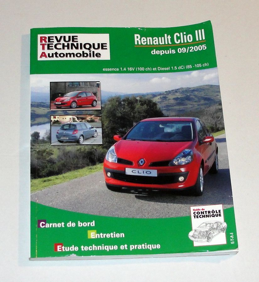 REVUE TECHNIQUE RENAULT CLIO III ESSENCE ET DIESEL DEPUIS 2005