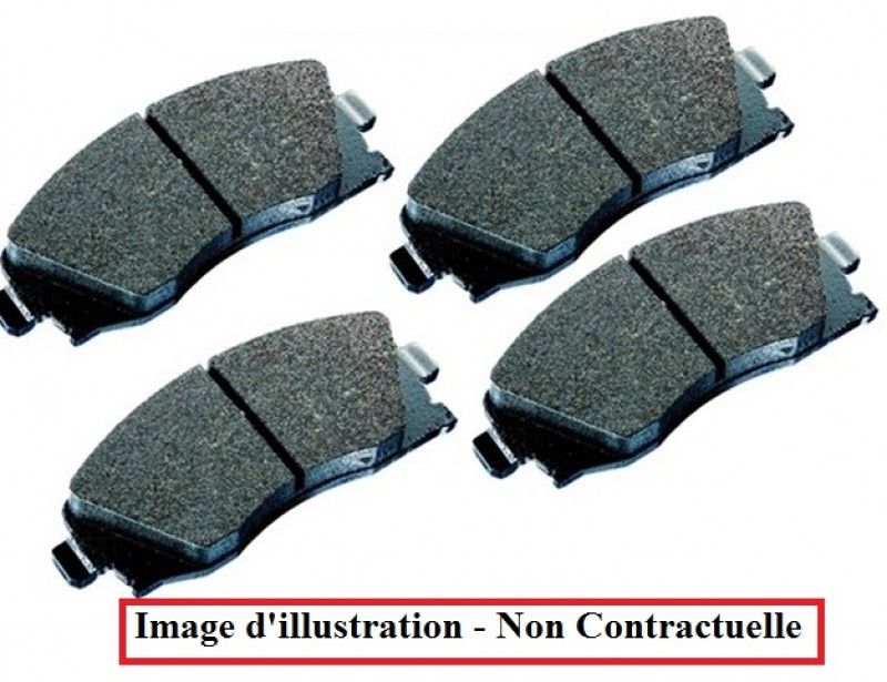 Jeu De 4 Plaquettes De Freins À Disques Avants - Opel Meriva 1.7 Dti À Part. 05/2003