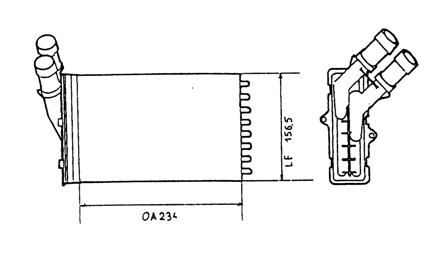Radiateur De Chauffage - Citroen Xantia 1.9 D 68