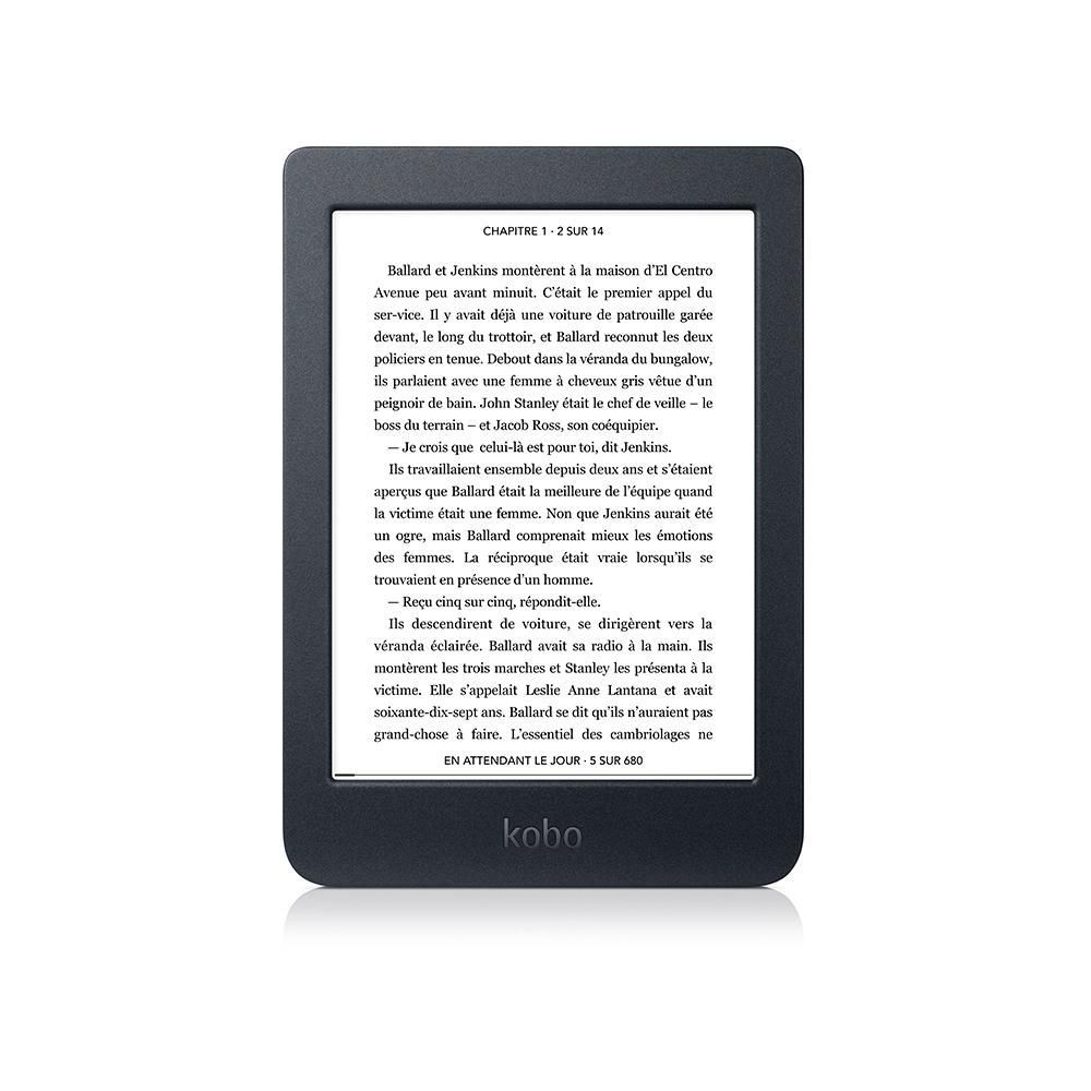 Liseuse eBook Kobo Nia 8 Go écran tactile 6" Wi-Fi Noir