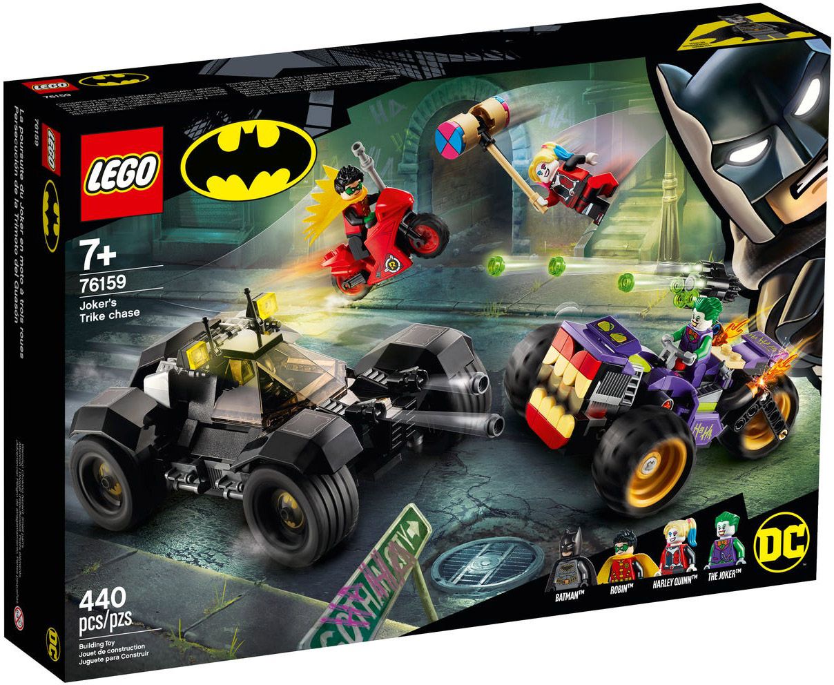 LEGO DC Comics - La poursuite du Joker en moto à 3 roues - 76159