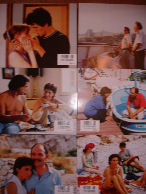 Marie-Joe et ses deux amours - jeu de 6 photos A4 couleur - Ariane Ascaride	, Jean-Pierre Darroussin