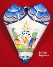 Bouquetière double faïence