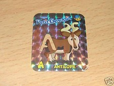 DANONE PETIT GERVAIS MAGNET ALPHABET A ANTILOPE BELGIUM