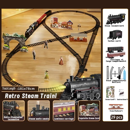 Electric steam train set - electric,