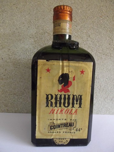 Bouteille ancienne rhum - bouteille,