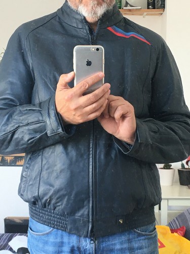 Beau blouson cuir bmw - cuir,