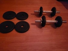 2 Haltères SONGMICS 1,25 kg + 4 poids 2,5 kg