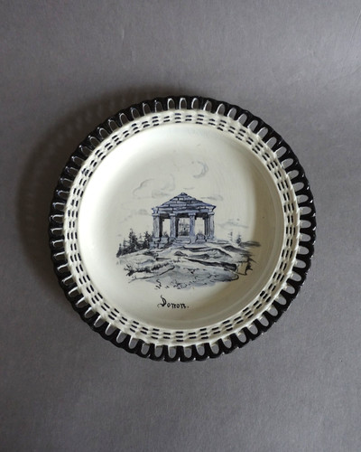 Assiette faïence ajourée - assiette, en