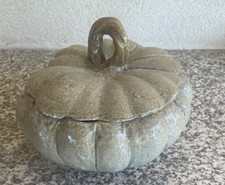 Soupière en forme de  Courge (potiron ) en grès émaillé