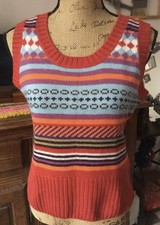 Pull Sans Manches Newman Femme T: 3/M/40 Mesures Sur Les Photos 50% Laine  Neuf