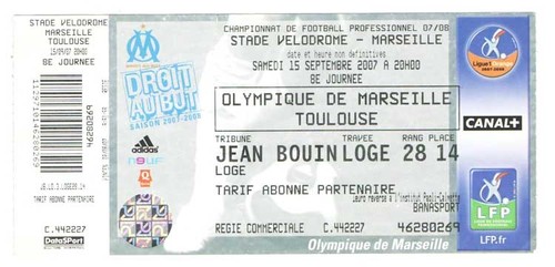Billet place om olympique - billet,