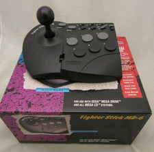 MANETTE FIGHTER STICK MD-6 6 BOUTONS POUR SEGA MEGADRIVE (BOITE ET NOTICE)
