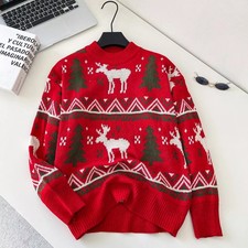 Pull De Noël Rennes Et Arbres