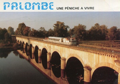 Carte péniche palombe sur - carte, le