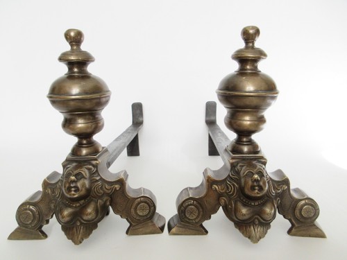 Chenets marmousets - marmousets, en