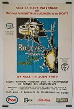Déjé	Rallye National ORTF Cyrnos	1967 Affiche Originale Automobile Corse