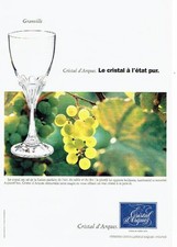 Publicité Advertising 067  1996  Cristal d'Arques   verre Granville